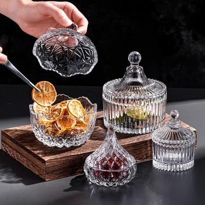 Klarer Glas-Jurten-Süßigkeiten- und Kerzenglas mit Deckel - Ideal für Hochzeiten und zur Aufbewahrung
