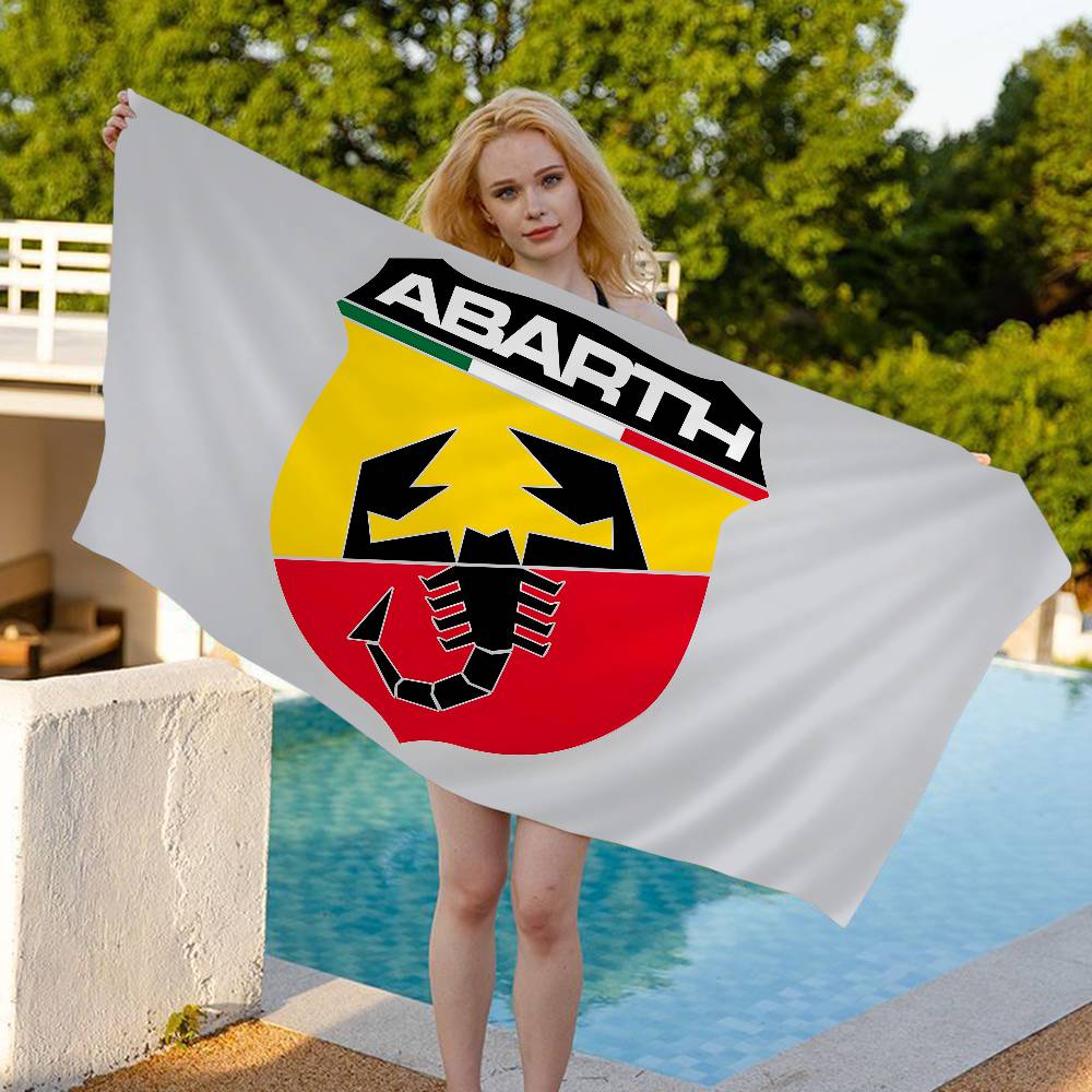 A-AbarthS-S Mikrofaser Bedrucktes Strandtuch Bergsteigen Yoga Strand Schwimmen Laufen Saugfähiges Weiches Handtuch