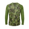 Men's Fashion Printed Raglan Long Sleeve Sports Top