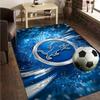 Lions Team Rug Office Carpet Non-Slip Mat, Chair Rug Floor Covering for Gaming, Bedroom, Living Room , Home Decor Christmas Gift