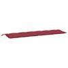 Garden Bench Cushions 2 Pcs Burgundy 200 X 50 X 7 Cm Oxford Fabric