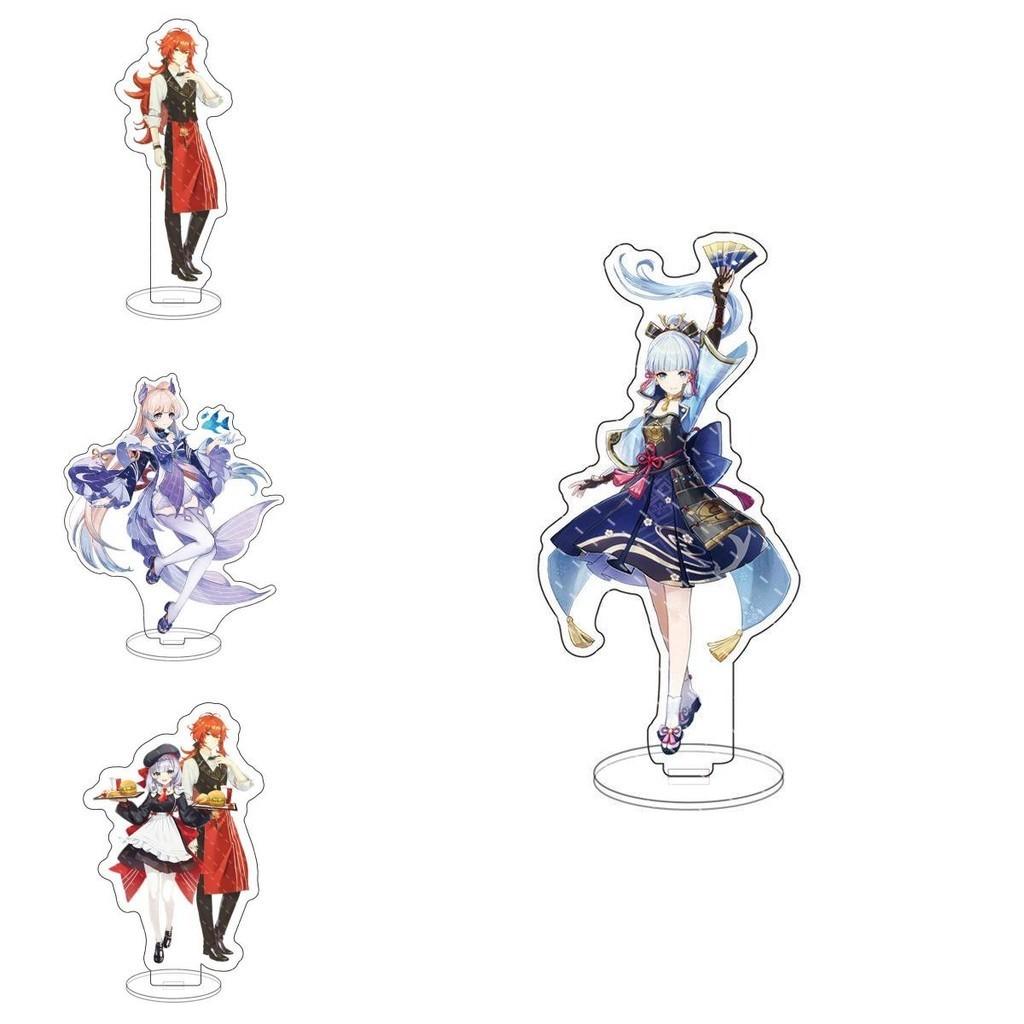 Genshin Impact Acrylic Stand Desktop Decor Featuring Kazuha Venti Klee Hutao Ganyu Paimon For Anime Fans
