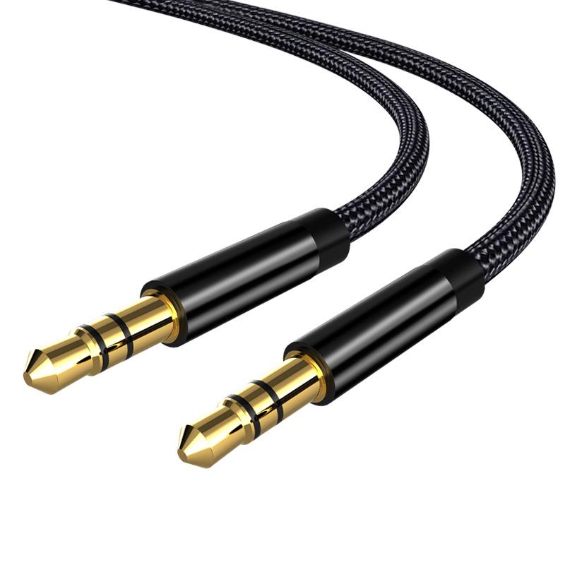 כבל שמע 3.5 מ"מ זכר לזכר לרכב, טלפון נייד, רמקול, אוזניות, מחשב