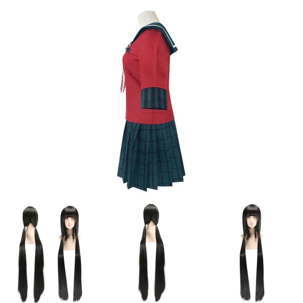 Authentic Danganronpa Harukawa Maki School Uniform Cosplay Costume Jacket Skirt Set Outfit For Women