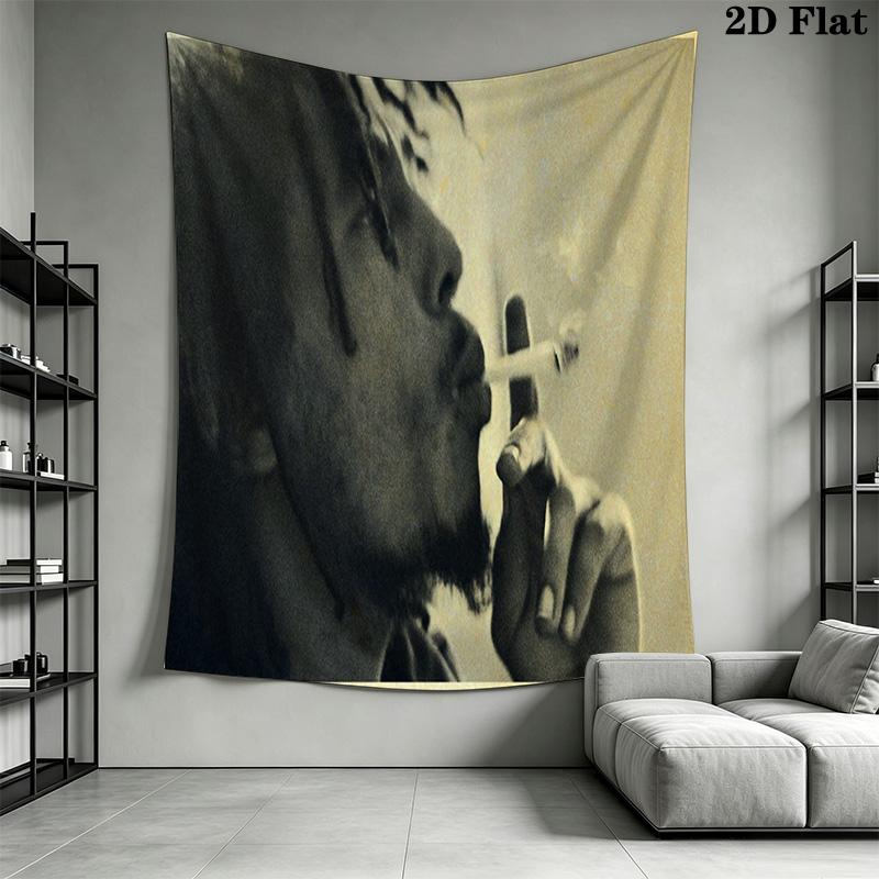 Smoker Dark Tapestry Wallmounted Background Cloth Home Decor Homestay Soft Decoration Tapestry Wall Decoration