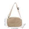 New Solid Color Sling Crossbody Bag Quick-dry Nylon Square Bag Zipper Large Capacity Handbag Women Square Bag