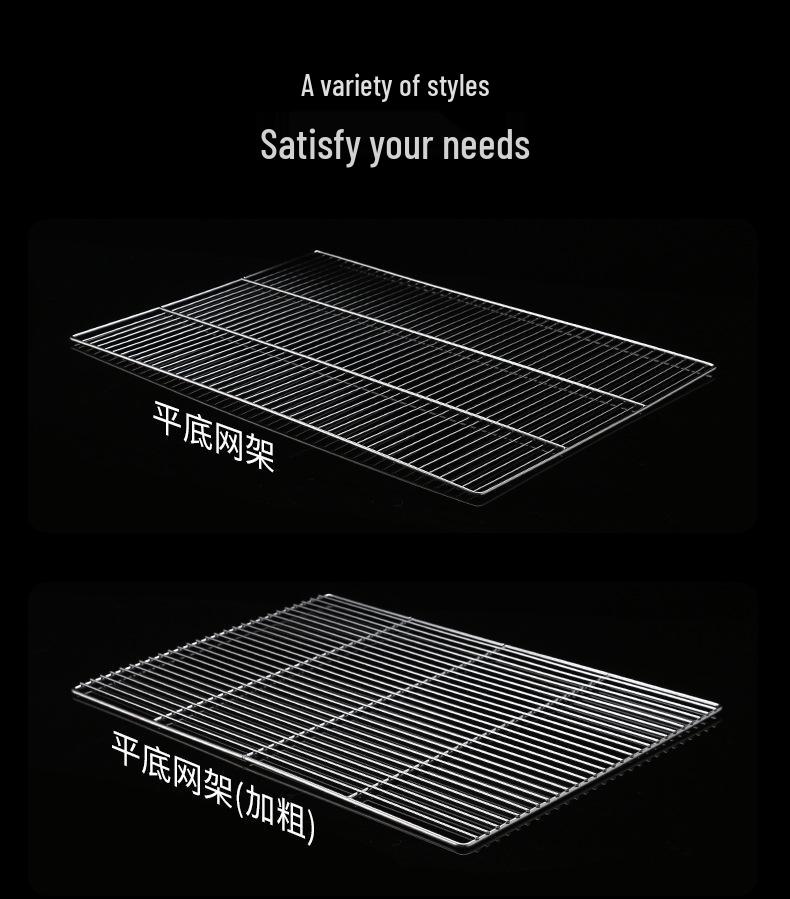 Stainless Steel Bread and Cake Cooling Rack with Flat Feet