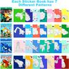 1PCS Sticker Book Crafts for Kids Ages 4-8 Sticker Number Brain Games Travel Toy