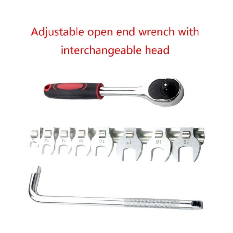 3/8inch Ratchet Wrench Set Extending Interchangeable Head Ratchet Spanners