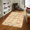 Modern Beach and Sand Design Non-Slip Indoor Area Rug Short Plush Decorative Floor Mat for Bedroom Kitchen Living Room