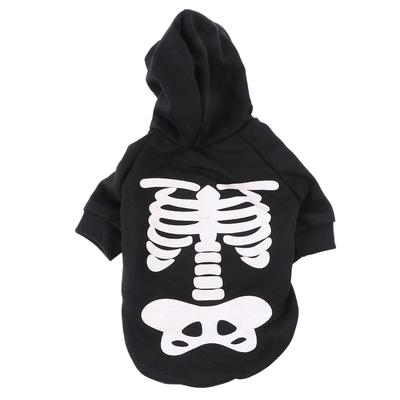 Cotton Luminous Skull Dress Dog Clothes Halloween Costume Pet Garment Small Dogs Cat Apparel Coats Jackets Dog Halloween Dress