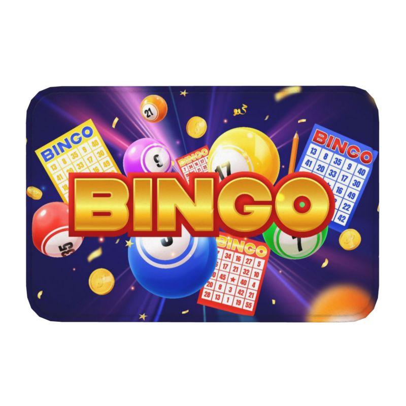 Game Bingo Doormat Mat Anti-Slip Kitchen Bathroom Toilet Rug Carpet 40*60cm