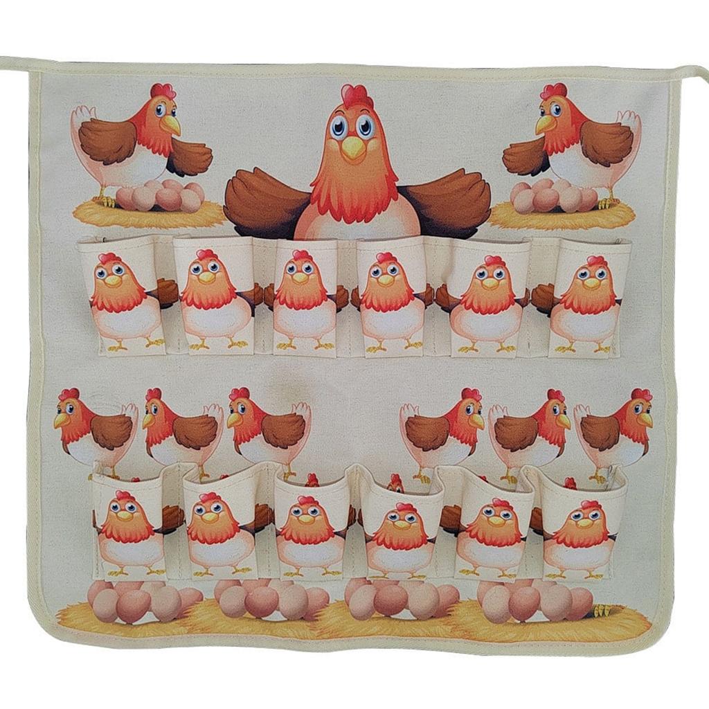Egg Collecting Apron Pick Up Eggs Multi-pocket Apron