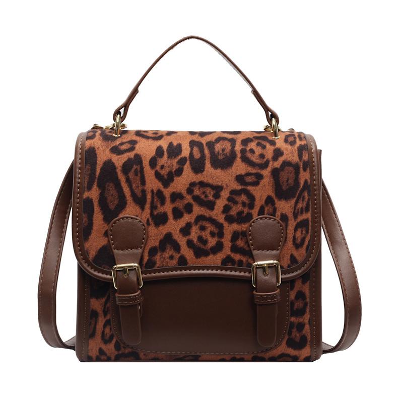 

Fashion backpack, foreign style simple handbag 2025 new trendy INS shoulder bag, leopard print bag, simple leisure bag