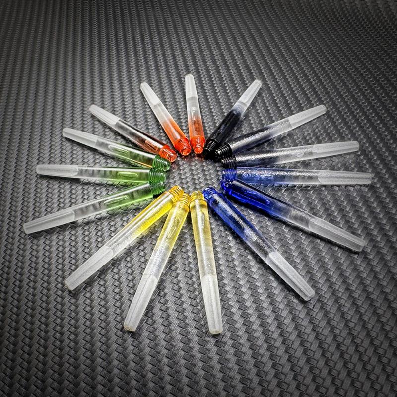 3Pcs 2Ba Thread Plastic Nylon Soft Tip Darts Shafts Color Transparent Gradient Darts Stems Diy Dart Accessories