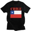 Custom Fashion Chile Flag T Shirts Men Tshirts Streetwear Tee 100 Cotton Slim Fit Tshirt Gift