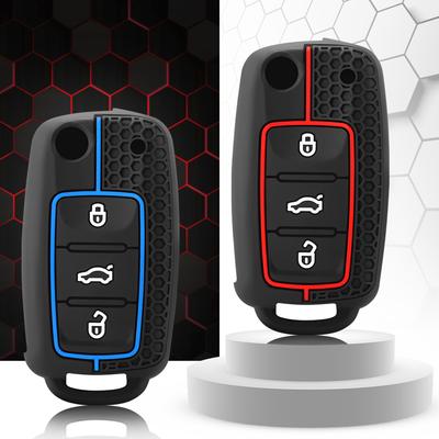 Kryt na kľúče od auta Silikónová škrupina pre Volkswagen VW Polo Golf Passat Tiguan Beetle Caddy T5 Up Eos Škoda Octavia Seat Leon Altea