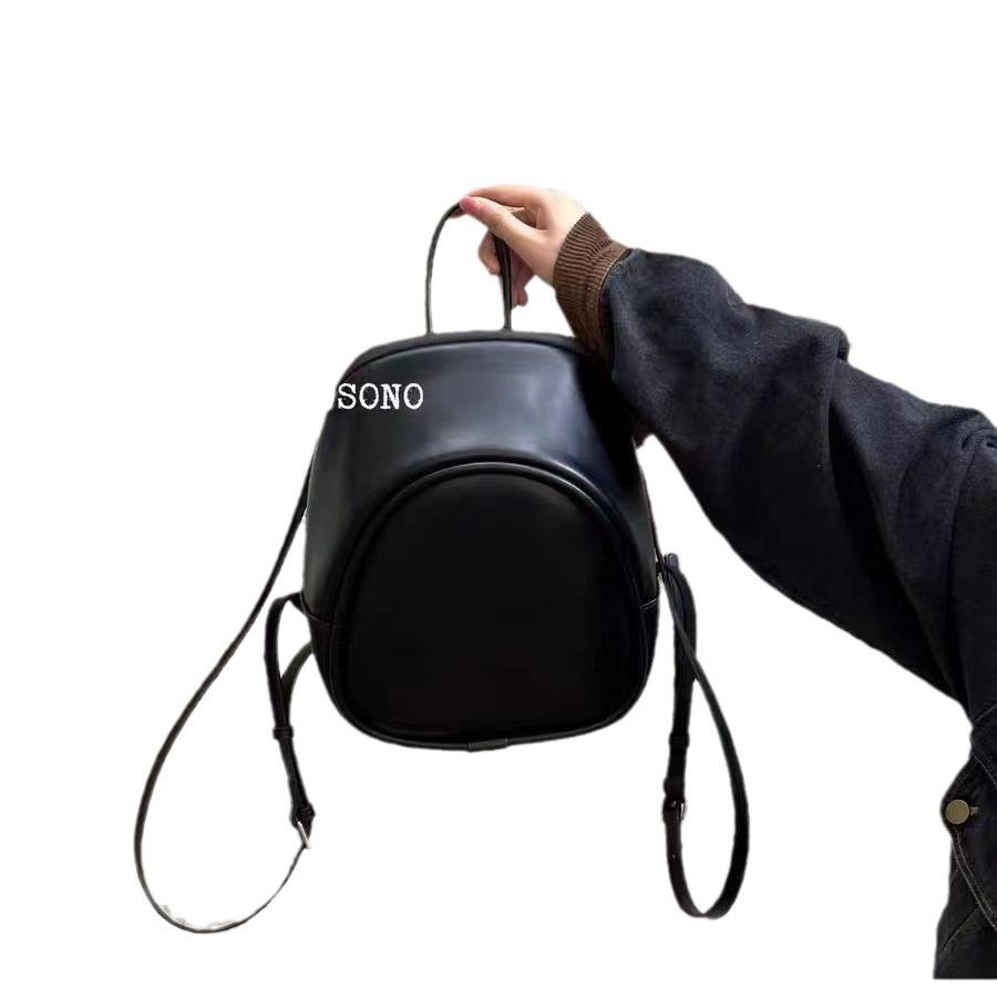 SchoolbagIOSONO Korean niche backpack ins large capacity casual backpack simple versatile student commuter soft leather bag