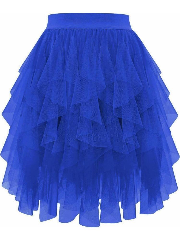 Tulle Skirts Tulle Tutus Soft Tulle Tiered Skirts Spring Summer Short Princess Dresses with Ruffles Fluffy Layered Tulle Tutu Skirt