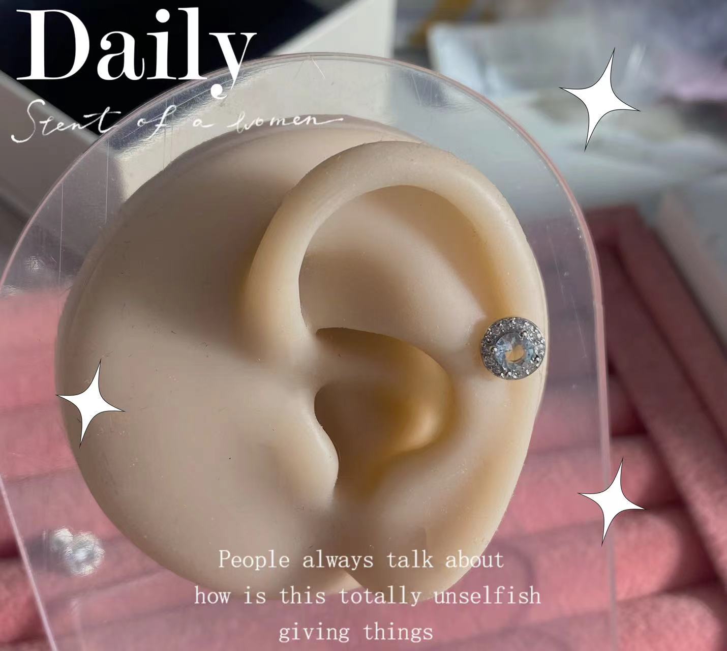 

Earrings Women s Small Diamond Crystal Super Shiny New Trendy Earrings Round