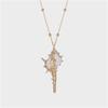 Conch Pendant Necklace for Women  Female Cowrie Summer Party Gift Zircon