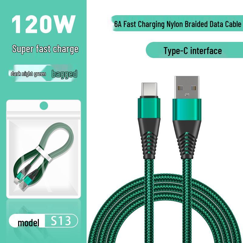 Pin Yue S13 6A Fast Charging Cable for Apple, Xiaomi, Honor, Huawei USB-C Devices