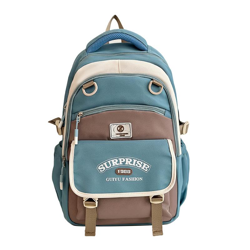 

The Fresh and Sweet Campus Junior and Senior High School Students School Bags Are In Contrasting Colors Korean Style Versatile Backpacks