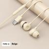 High Sound Quality Sleep Earphones Type C In-Ear Headphones Wired Earphones  Mobile Phone Use