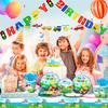 190pcs Transportation Birthday Party Supplies, Transportation Party Tableware Set-Banner Tablecloth Plates Napkin Etc