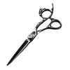 6.0-inch Personalized Tail Ring Hairdressing & Barber Scissors Set - Straight & Thinning Shears