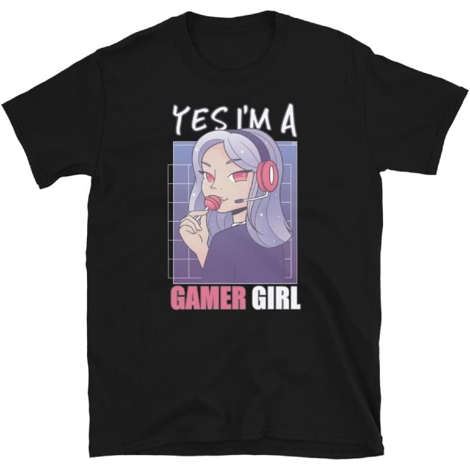 Yes I m A Gamer Girl Funny Anime Video Gaming S