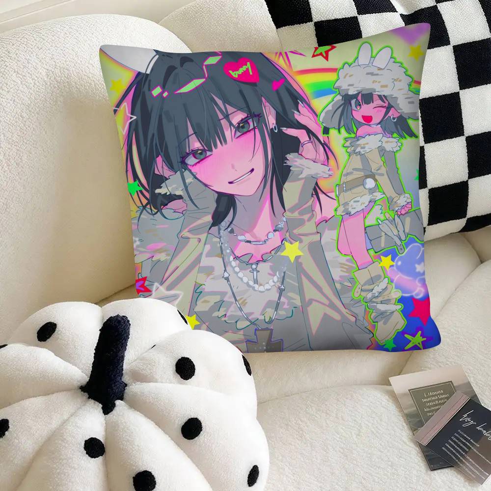 Carino Link Click Cheng Xiaoshi Lu Guang Qiao Ling Federa Moda Federa Quadrata Camera da Letto Divano Stanza Decorazione Ins Tempo Libero