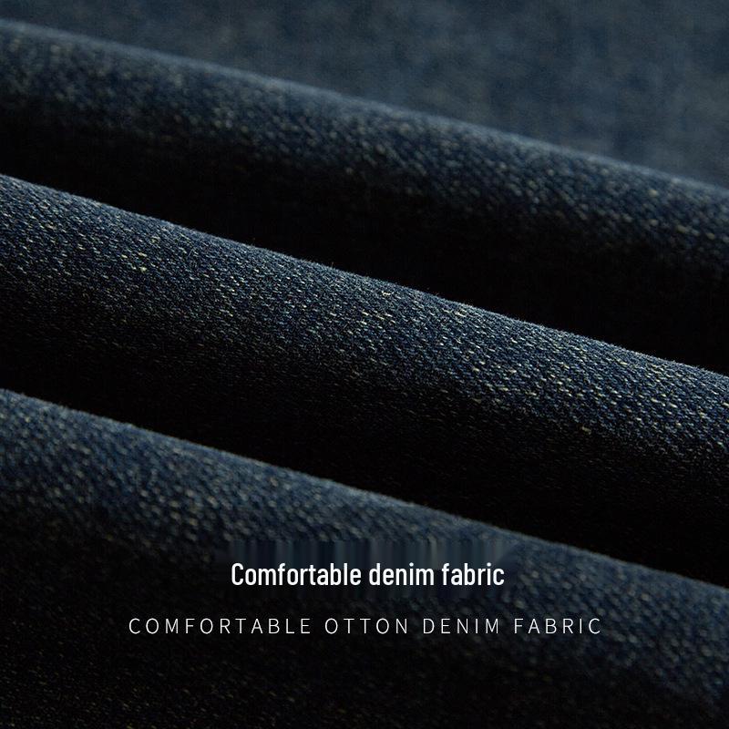 Women's Retro High-Waisted A-Line Denim Skirt - Mid-Length, Slit, Hip-Hugging for Petite Girls - Spring/Autumn Style