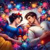 Disney 5D Diamond Painting Princess and Prince Cross Stitch Mosaic Kit Home Decor Wall Sticker DIY Handmade Gift