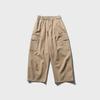 City Fanpin 2024 Spring Men's Loose Wide-Leg Multi-Pocket Work Pants - Solid Color