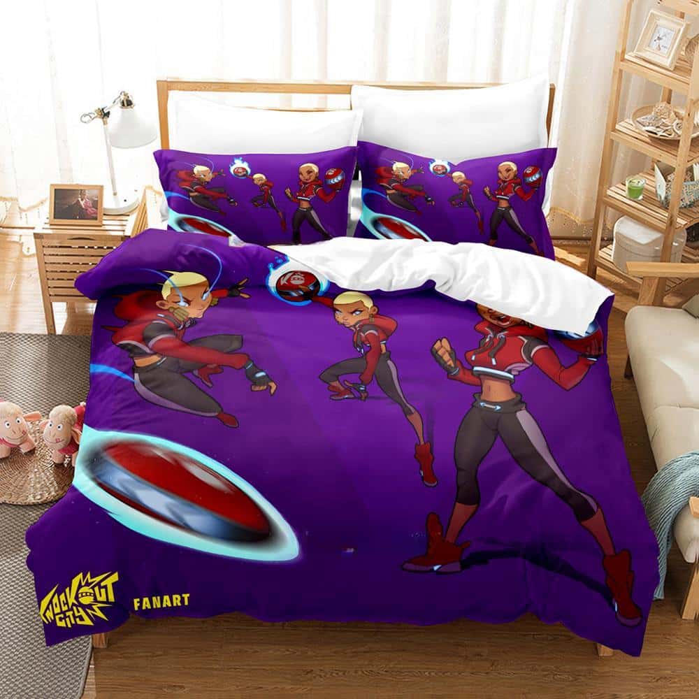 Fashion 3D Print Anime Game Knockout City Bedding Collection Single Twin Full Queen King Size Bed Collection Adult Kid Bedroom Duvetcover Collections