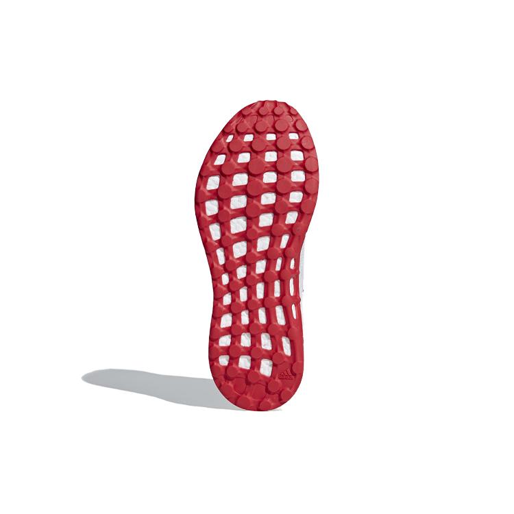 Adidas Pure Boost Fabric Lightweight Anti Slip Low top Running Shoes Unisex Gray White Red CM8333