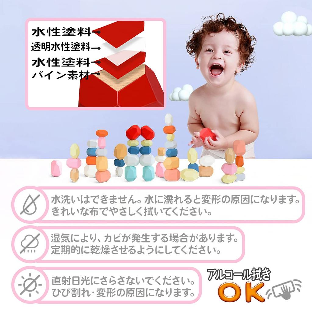 Formă cub inegal piatră blocuri de construcție echilibru piatră matriță piatră blocuri de construcție Montessori culori mixte set de 26 D piatră (Culori mixte)