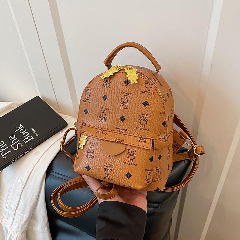 Ryggsäck damryggsäck damnyhet mode high-end skolväska högskolestudent resehandväska trend