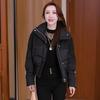Down cotton fashionable and thin jacket women's down cotton jacket short warm foreign style small man