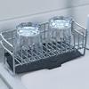 Stainless Steel Kitchen Drain Rack Rust-proof Sink Storage Organizer Dish Drying Rack  Washbasin