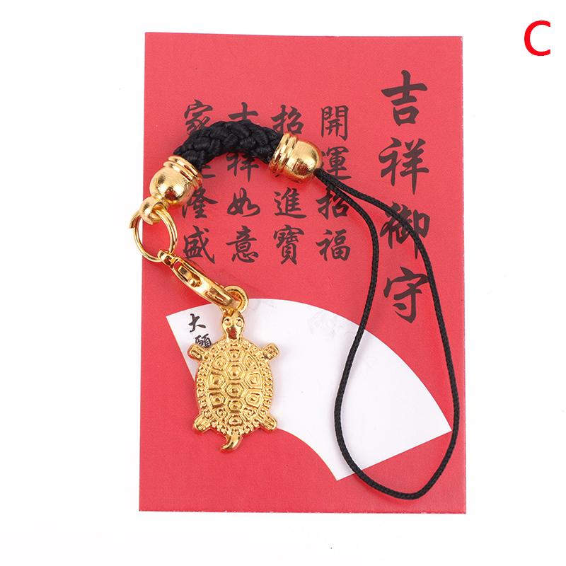 Japoński Żółw Pieniężny Świątynia Asakusa Mały Złoty Żółw Strzegący Modlący się Szczęście Bogactwo Skąpy Żółw Dekoracja Domu Prezent