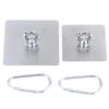 2Pcs Stainless Steel Ceiling Hooks Heavy Duty Adhesive Hooks No Drill Hanging Hooks For Lanterns Plants Hammocks