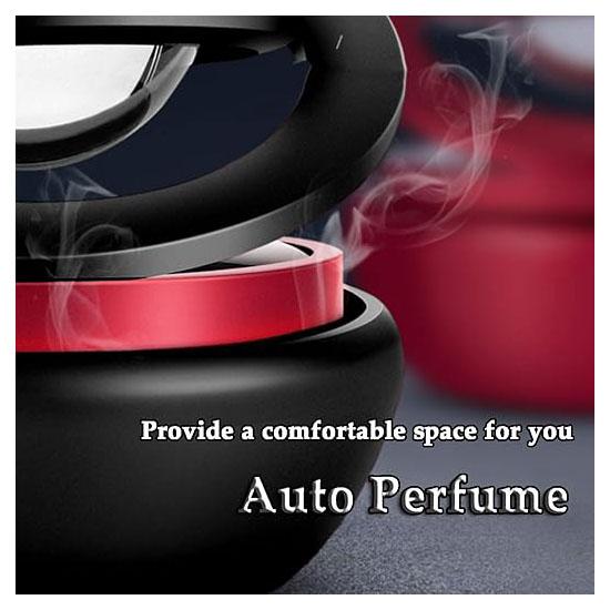 Car air freshener solar rotating refillable air purifier