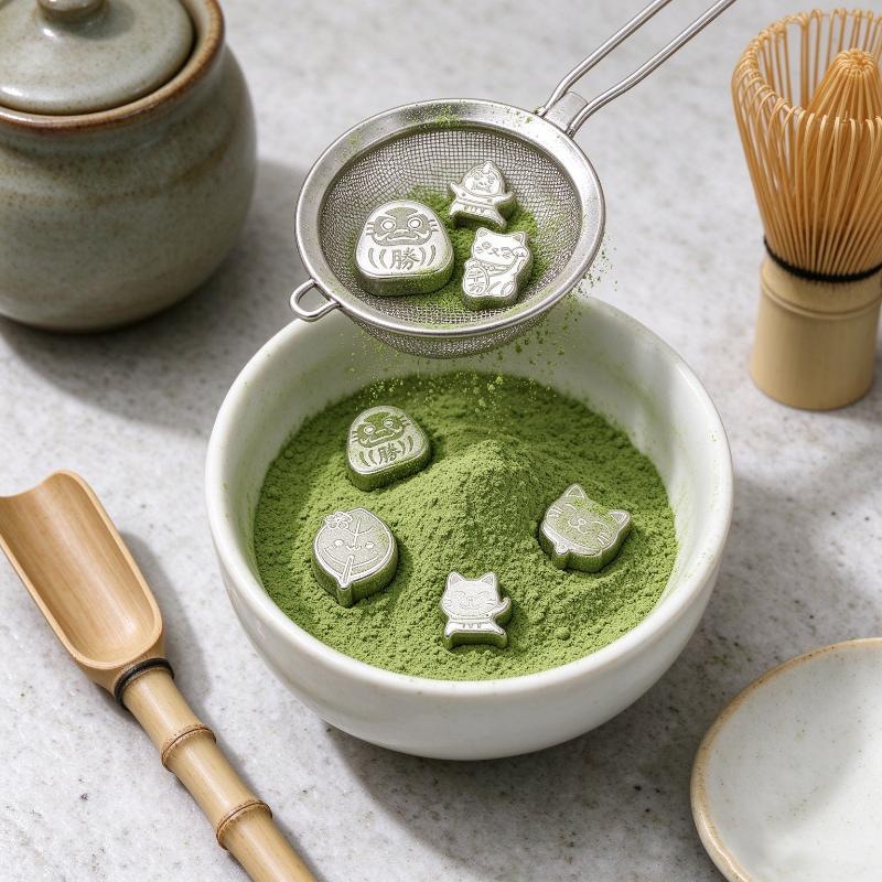 1Pcs Fine Mesh Anti Caking Portable Baking Tool 316 Stainless Steel Matcha Sifter For Picnic Home Cafe Matcha Prep