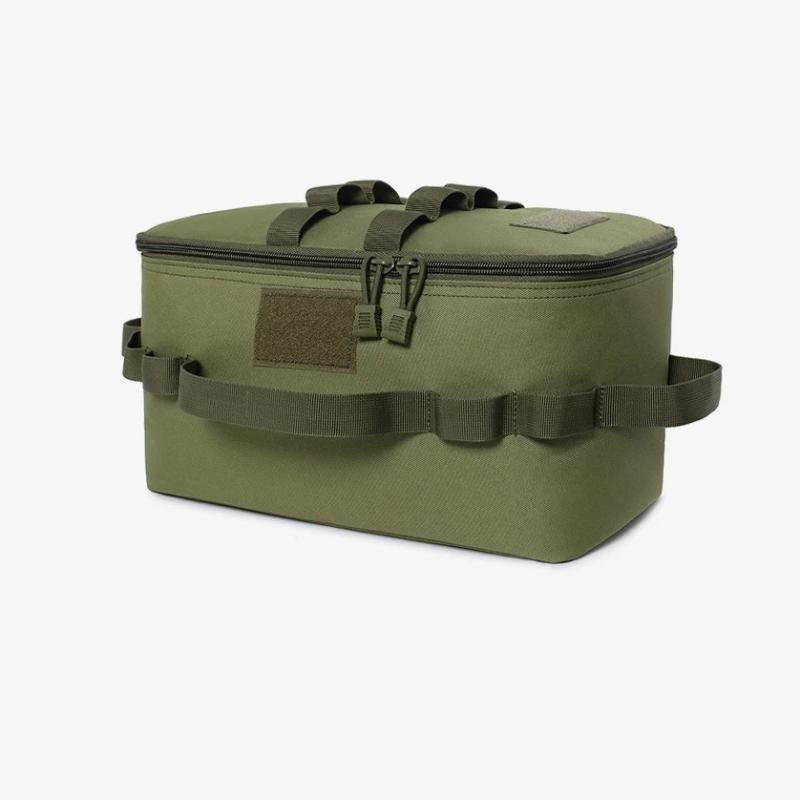 Large Capacity Outdoor Camping Storage Bag - Ground Nail Tool Bag With Picnic Cookware Utensils Kit Gas Canister Organizer
