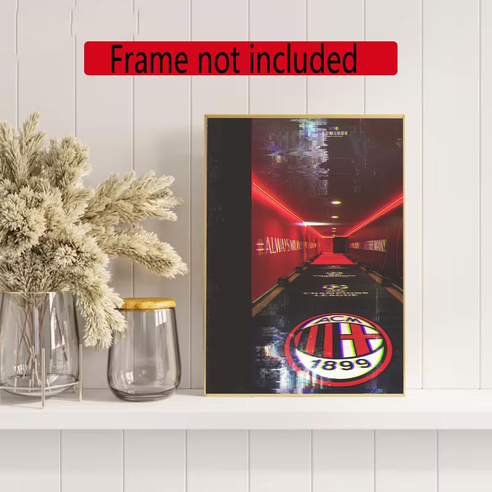Ac Milan 5D Diy Diamond Painting Round Diamond Mosaic Suitable For Beginners Diamond Painting Rhinestones Gift Frameless