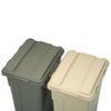 TONBO Shinki Synthetic Tombo Garbage Bin Connectable 45 Liters Khaki Green Width 31 x Depth 39 x Height cm With Lid Separation Durable Outdoor Balcony