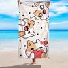 Cute Cat Beach Towel,Ultra-Absorbent, Quick-Dry, Polyester Blend, Ideal for Beach, Pool, Bathroom, Yoga, Fitness,Outdoor Camping