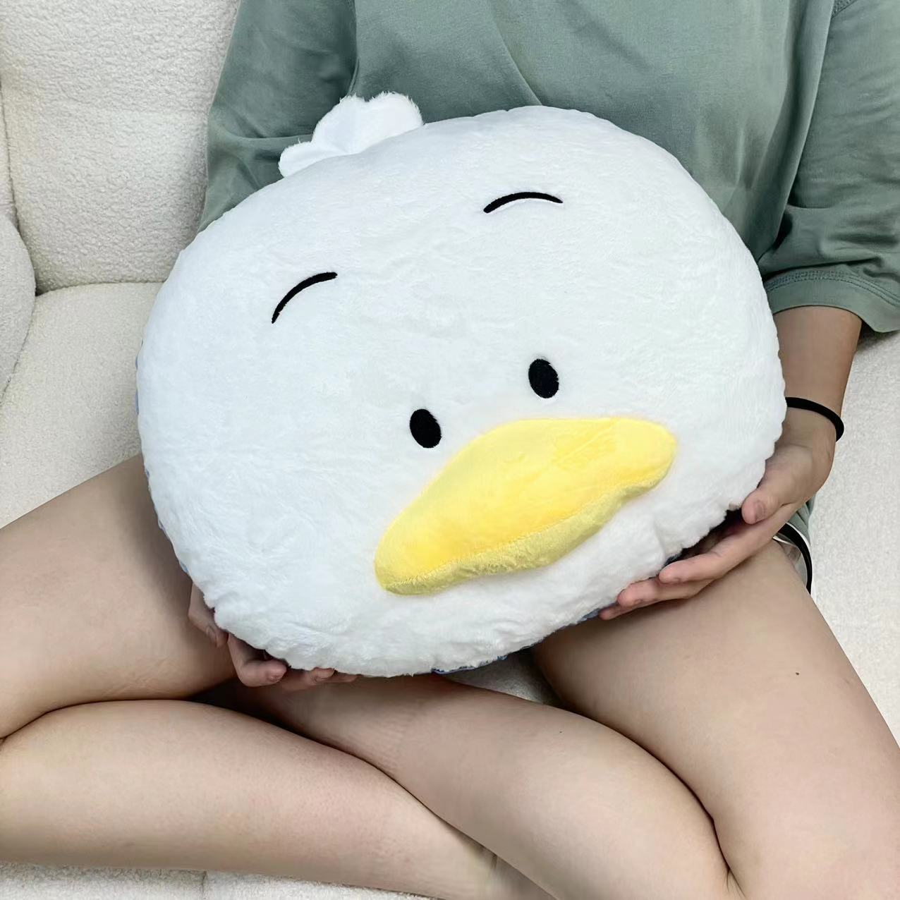 

Saniro Cute Pekkle Duck Plush Toy Duck Plushies Kawaii Doll Pillow Blanket Soft Texture Cuddly Stuffed Cartoon Xmas Gifts Girl As Picture